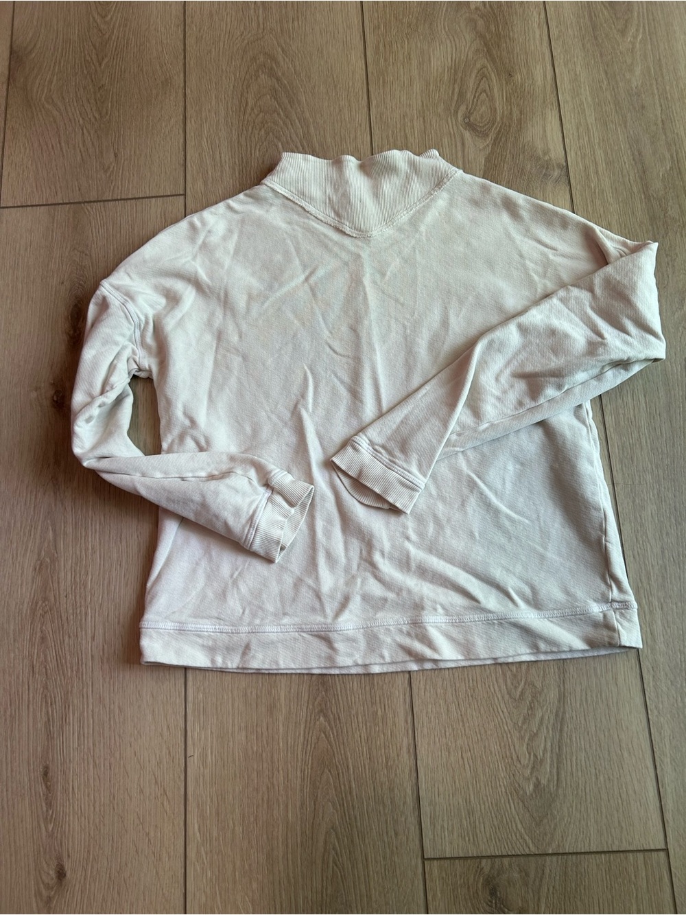 MATE the Label Cream Long Sleeve Pullover Sweatshirt